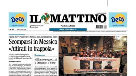 Il Mattino: "Mazzarri anti-Juve, Napoli chiama l'assist"