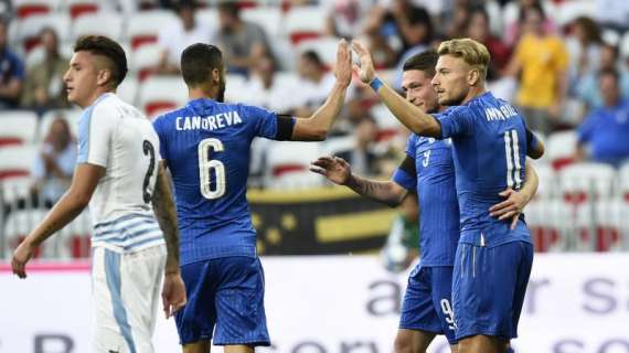 Italia-Uruguay, 1-0 all'intervallo: decide l'autogol di Gimenez