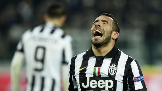 Juventus, Tevez: "Sono molto incazzato per la mancata vittoria"