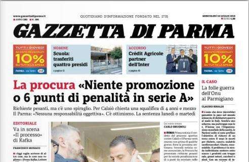 Gazzetta di Parma: “Niente promozione o 6 punti di penalità in A”
