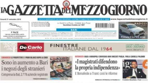 La Gazzetta del Mezzogiorno: "Cattivi pensieri per il rosso a CR7"