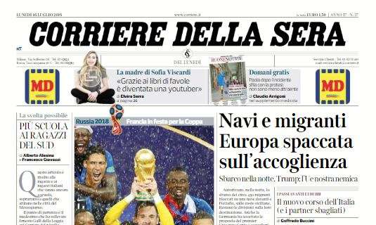 Corriere della Sera sulla Francia: "Vince la squadra del mondo"