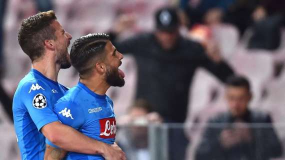 Insigne show nel primo tempo: Napoli-Milan 1-0 