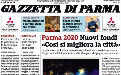 Gazzetta di Parma: "Santo Stefano di fuoco contro la Fiorentina"