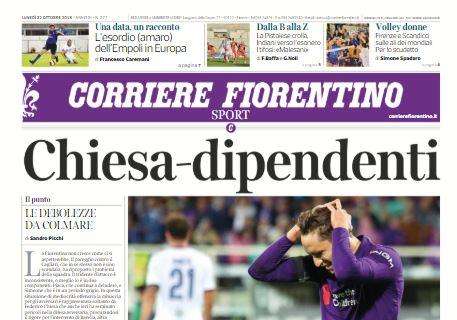 Il Corriere Fiorentino e il pareggio dei viola: "Chiesa-dipendenti"