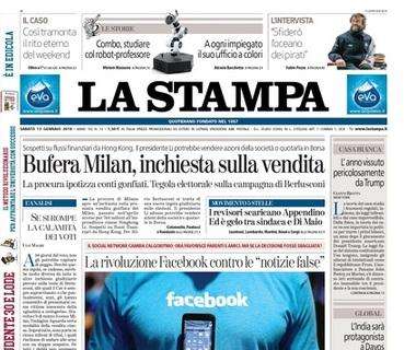 La Stampa: “Bufera Milan, inchiesta sulla vendita”