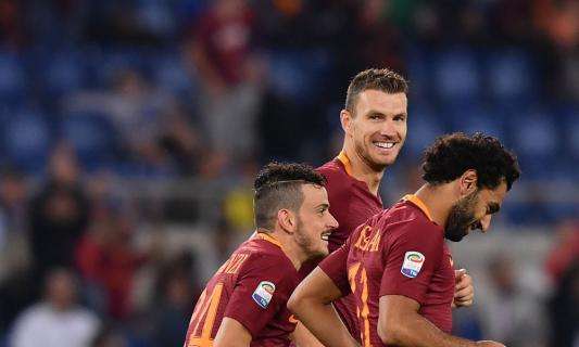 Roma, Dzeko: "Giocare con Totti è sempre bello"