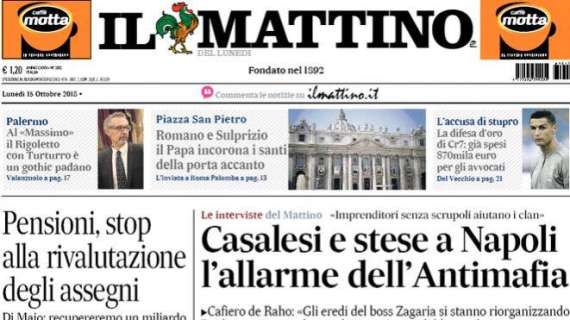 Il Mattino: "L'Italia s'è desta. Insigne show"