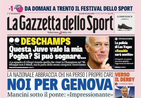La Gazzetta dello Sport in prima pagina: "Ribaltone Genoa"