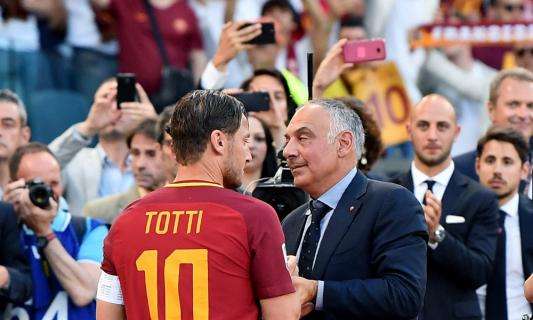 Roma, Pallotta: "Grande cambiamento per Totti. Scudetto? Accadrà presto"