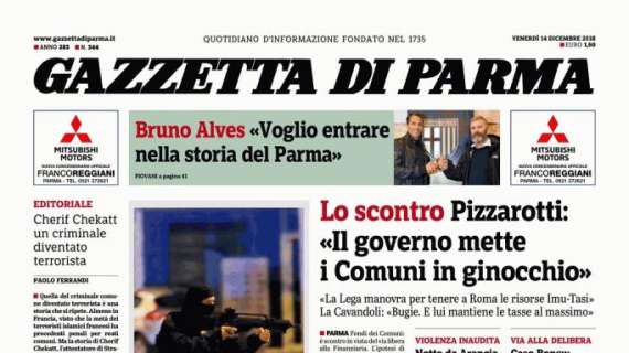 Gazzetta di Parma, Bruno Alves: "Voglio entrare nella storia del club"