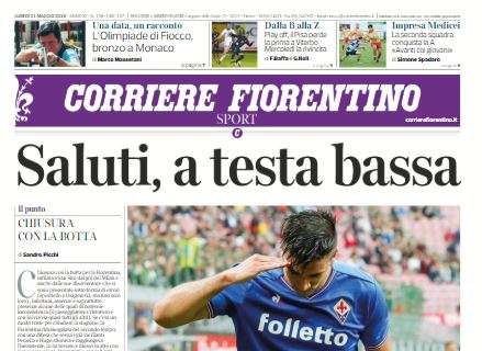 Corriere Fiorentino sul ko viola: "Saluti, a testa bassa"