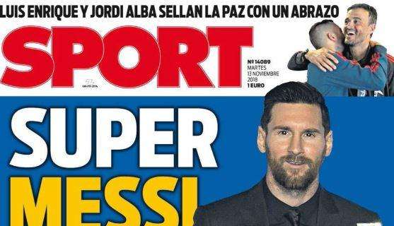 Sport esalta i premi della Pulce: "Super Messi"