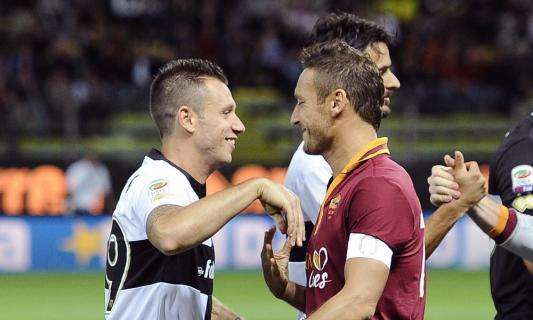 Cassano a Totti: "In questa Serie A può fare la differenza. Deve continuare"