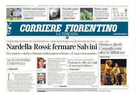 Corriere Fiorentino titola: "Sfumato Meret: Corvino cerca un numero 1"