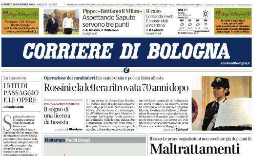Il Corriere di Bologna: "Aspettando Saputo servono tre punti"