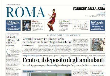 Il Corriere di Roma in prima pagina: "Florenzi ha firmato"