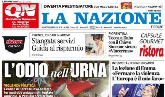 La Nazione apre: "Fiorentina, tocca a Dabo"