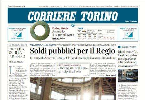 Il Corriere di Torino sul derby: "Agnelli c'è, la sindaca sta a casa"
