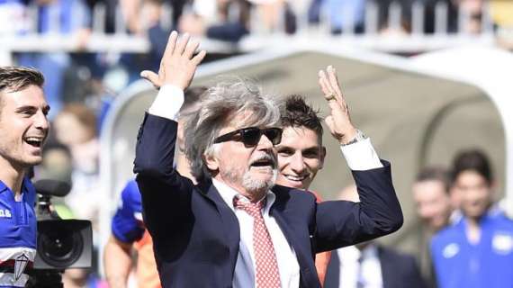 Sampdoria, Ferrero assiste al penultimo allenamento in vista del Crotone
