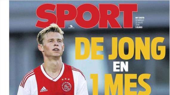 Barcellona, Sport titola: "De Jong in un mese"