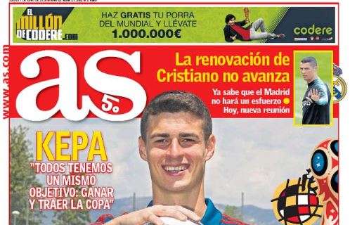 Real Madrid, AS apre col mancato arrivo di Kepa e il caso CR7