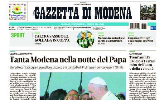 Gazzetta di Modena: "Sassuolo, goleada in coppa"