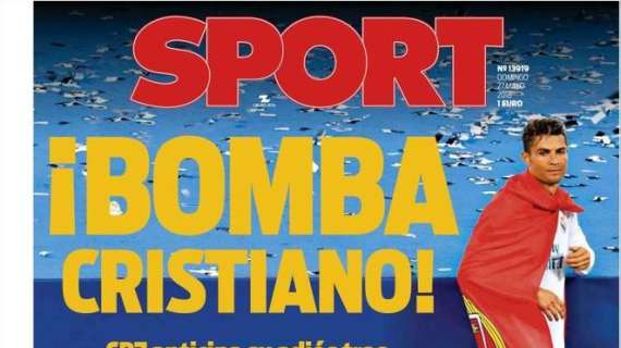 La prima di Sport: "Bomba Cristiano Ronaldo"