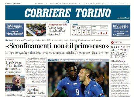 Il Corriere di Torino: "Parigini apre, Kean chiude con un altro record"