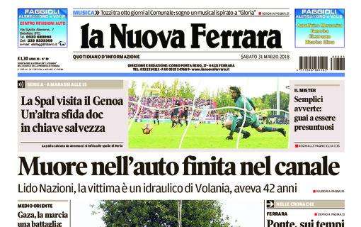 La Nuova Ferrara: “SPAL fa visita al Genoa, altra sfida salvezza”