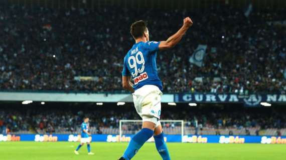 Lazio-Napoli 1-1, Milik ripristina l'equilibrio su assist di Callejon
