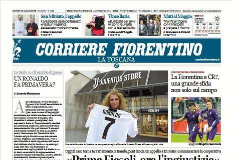 Corriere Fiorentino: “La Fiorentina e CR7, una grande sfida”