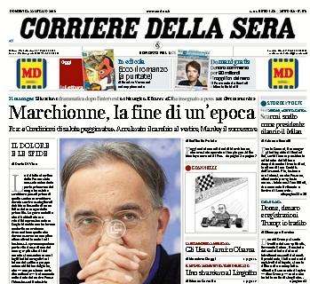 Il Corriere della Sera titola: “Milan, si riparte”