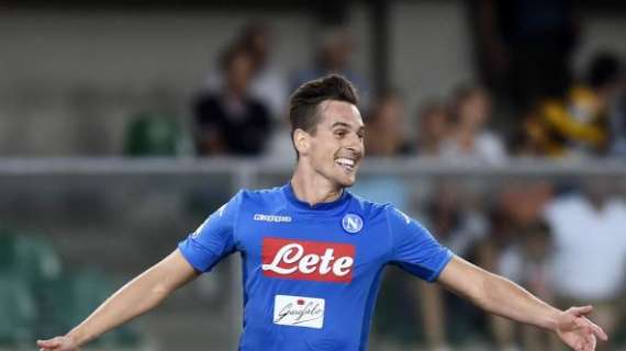 Napoli, Milik: "Contento per il gol e per aver giocato dal primo minuto"