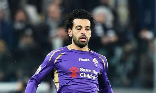 Fotonotizia - Fiorentina, l'esultanza di Salah allo Juventus Stadium