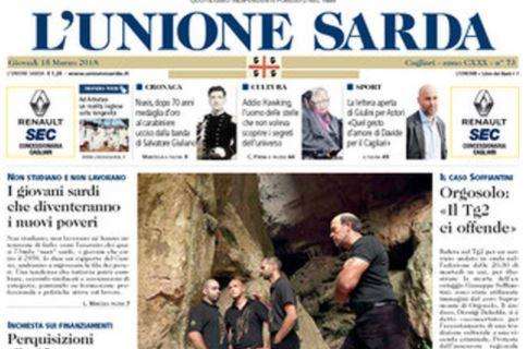 L'Unione Sarda: "Quel gesto di Davide per il Cagliari"