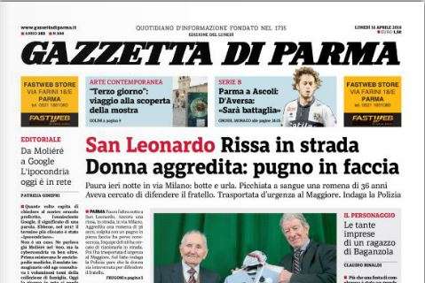 Gazzetta di Parma: "Parma insisti che le altre balbettano"