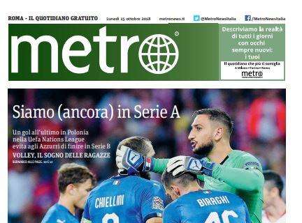 Metro e la vittoria azzurra: "Siamo (ancora) in Serie A"