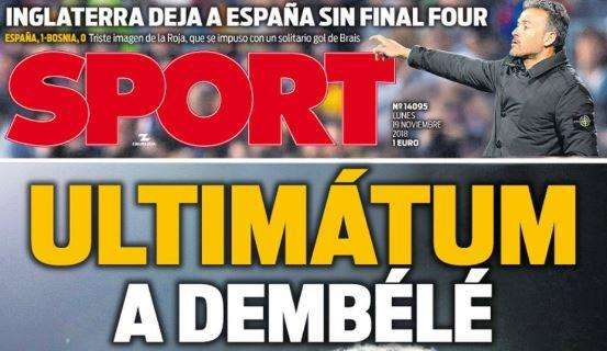 Sport e i problemi del Barcellona: "Ultimatum a Dembelé"
