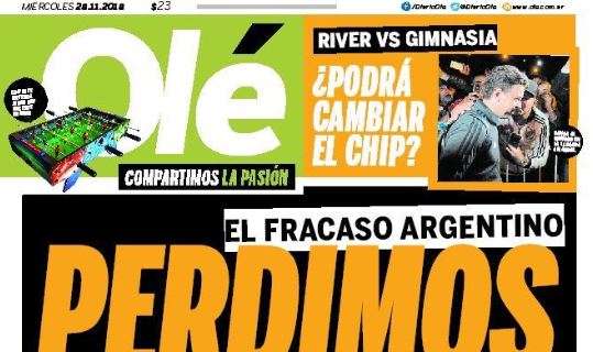 River-Boca fuori dall'Argentina. Olé listato a lutto: "Abbiamo perso"