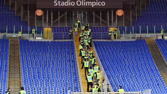 Roma: rimosse barriere in curve Olimpico