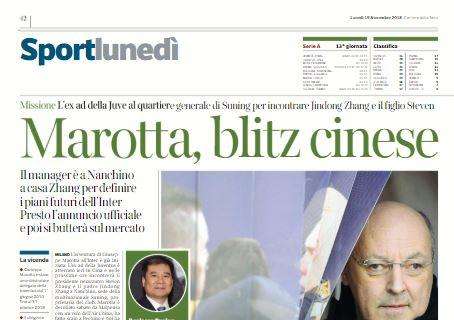 Il Corriere della Sera e i piani dell'Inter: "Marotta, blitz cinese"
