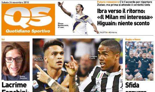 Il QS-Sport: "Milan, Ibrahimovic verso il ritorno"