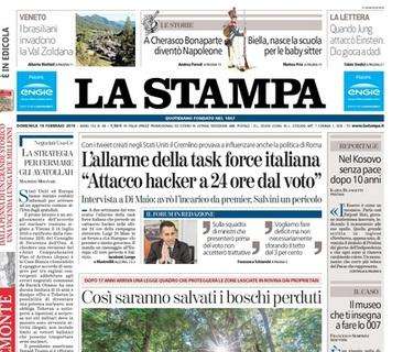 Torino-Juve, La Stampa titola: “Fame da derby”