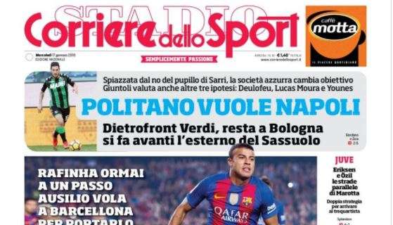 Corriere dello Sport: "Politano vuole Napoli"