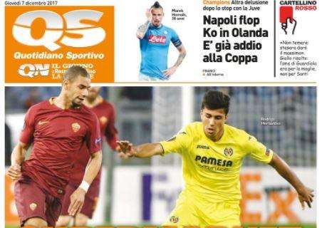 Napoli, QS: “Flop e ko in Olanda, è addio alla Champions”