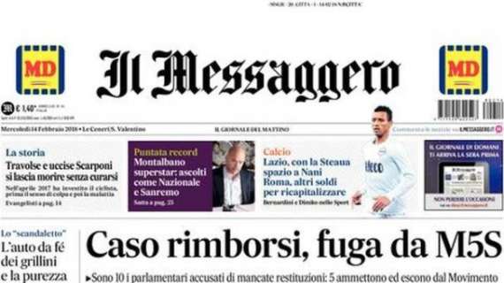 Lazio, Il Messaggero: “Con la Steaua spazio a Nani”