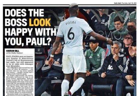 Pogba-Mourinho, ecco come la stampa UK ha vissuto la serata di ieri