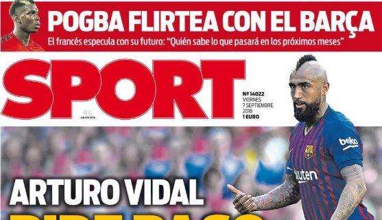 Barcellona, Sport in prima pagina: "Vidal chiede spazio"