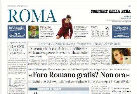 Il Corriere di Roma titola: "Schick si sfoga"